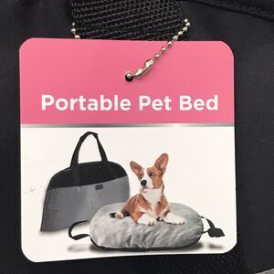 BLACK & DECKER Plush Zip Up Portable Pet Bed Small Dogs Handle Water Resistant